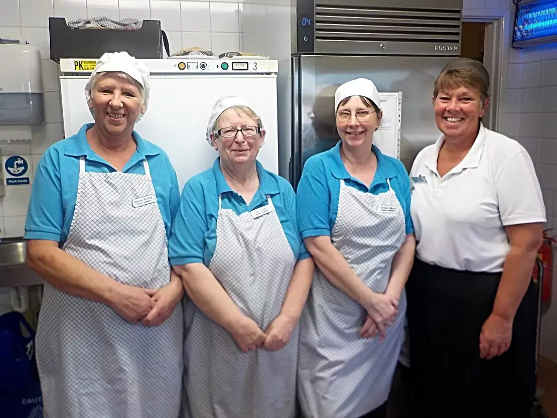 Kilkee Lodge kitchen team celebrating 5-star inspection